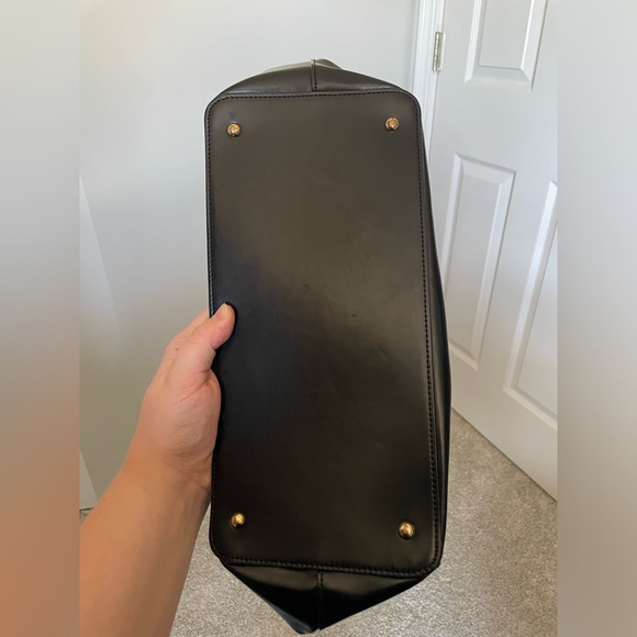 Ralph Lauren black leather and gold accent bag - Picture 7 of 7